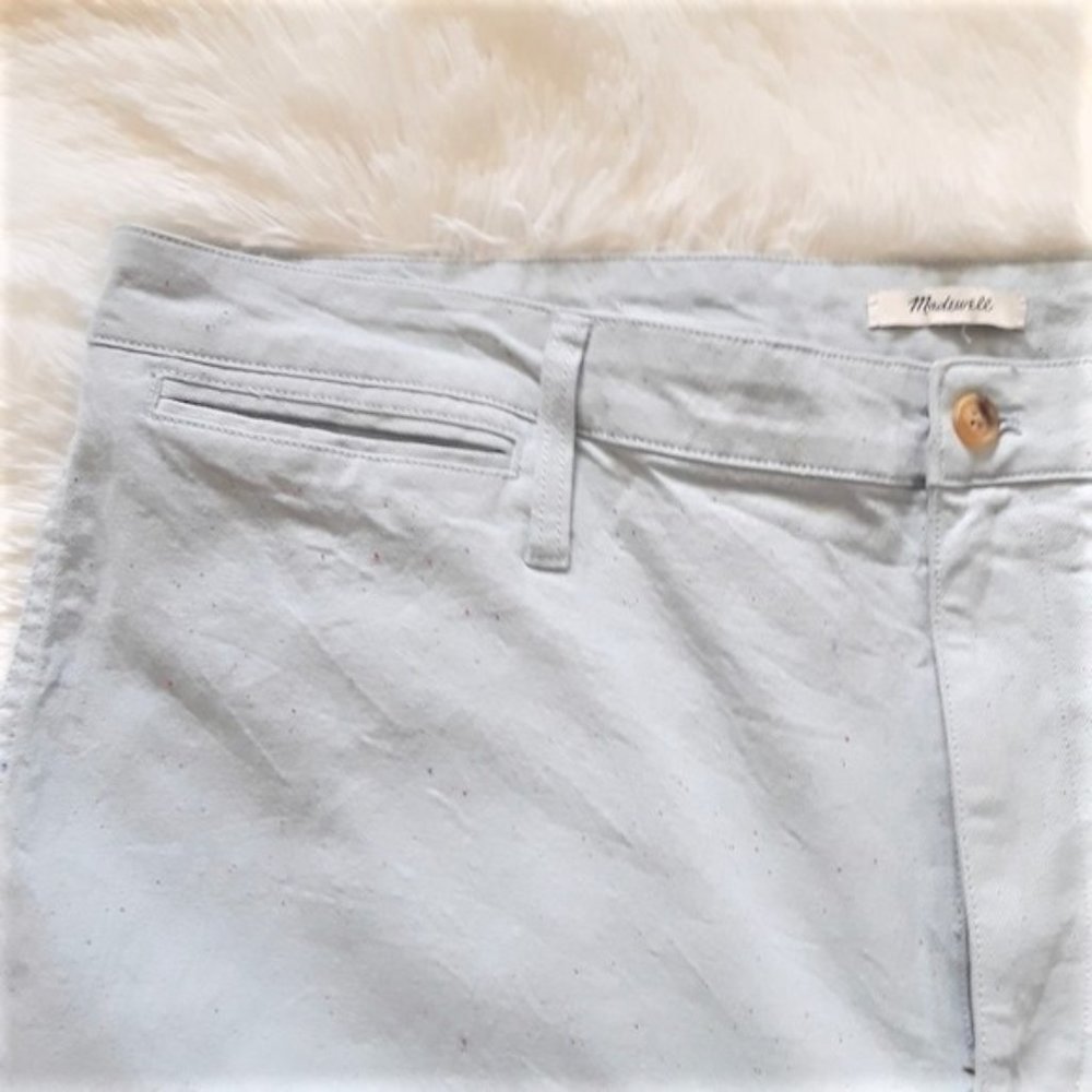 MADEWELL Slim Emmett Wide-Leg Crop Pants Speckle - Picture 6 of 14